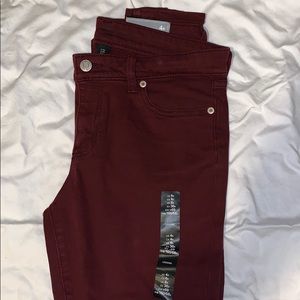 Gap Maroon Jean Leggings